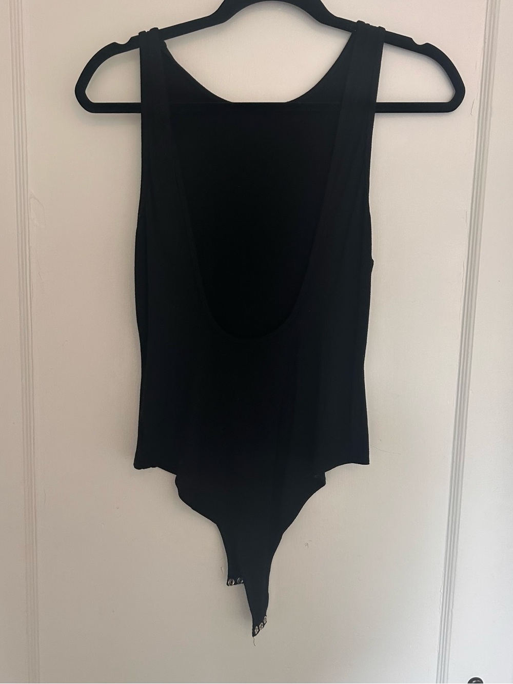 Trina Turk Black Scoop-Back Bodysuit